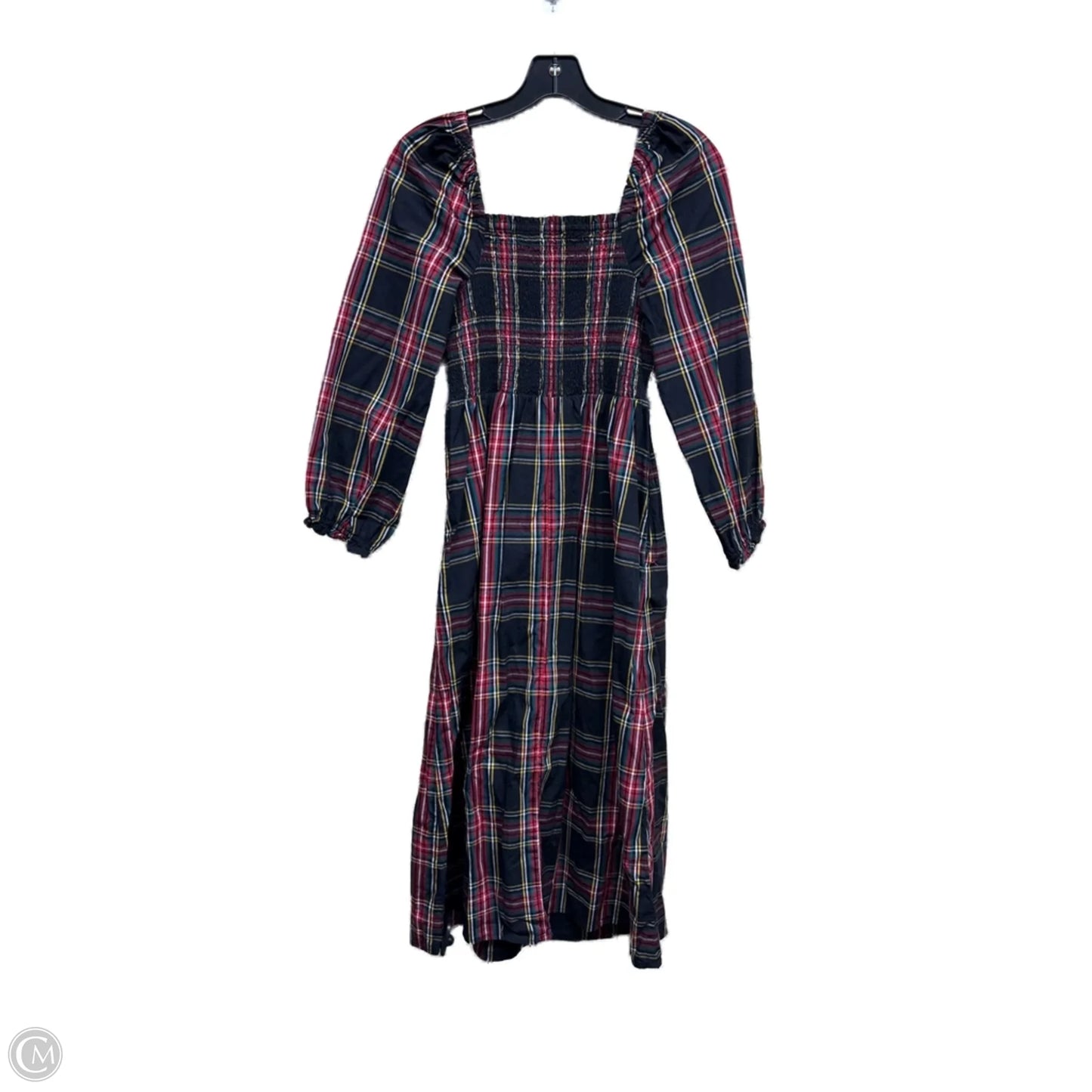 Dress Casual Midi By J. Crew In Plaid Pattern, Size: Xs