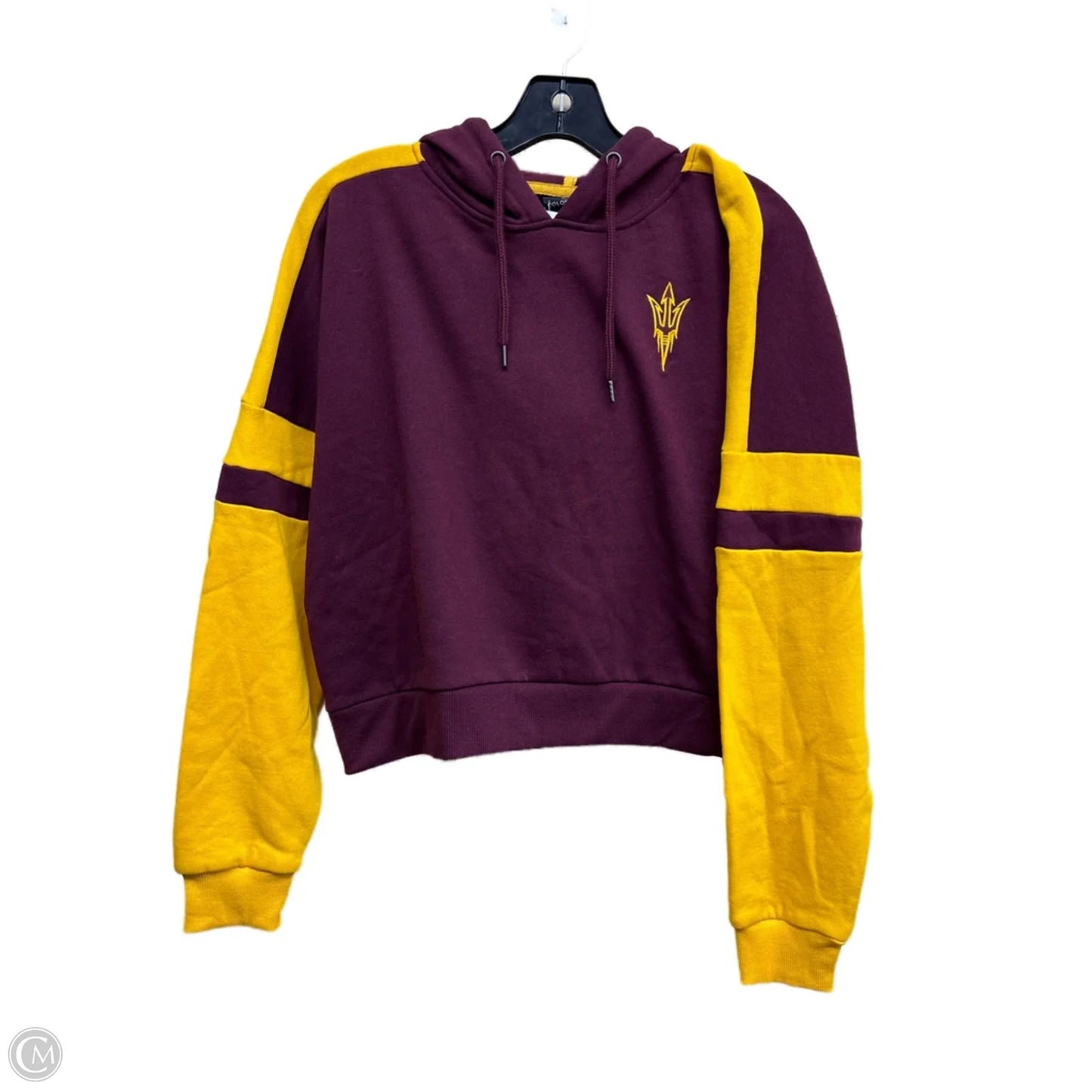 Sweatshirt Hoodie By Clothes Mentor In Maroon, Size: M
