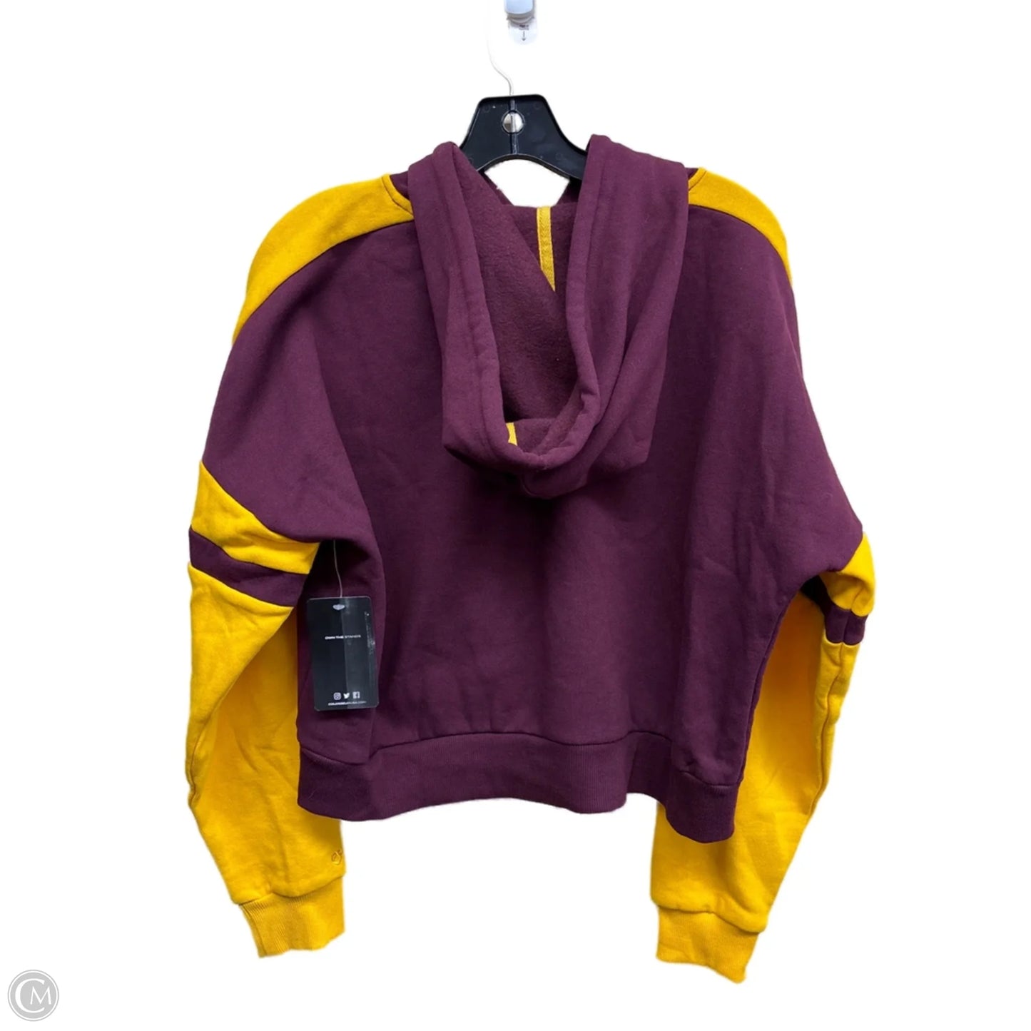 Sweatshirt Hoodie By Clothes Mentor In Maroon, Size: M