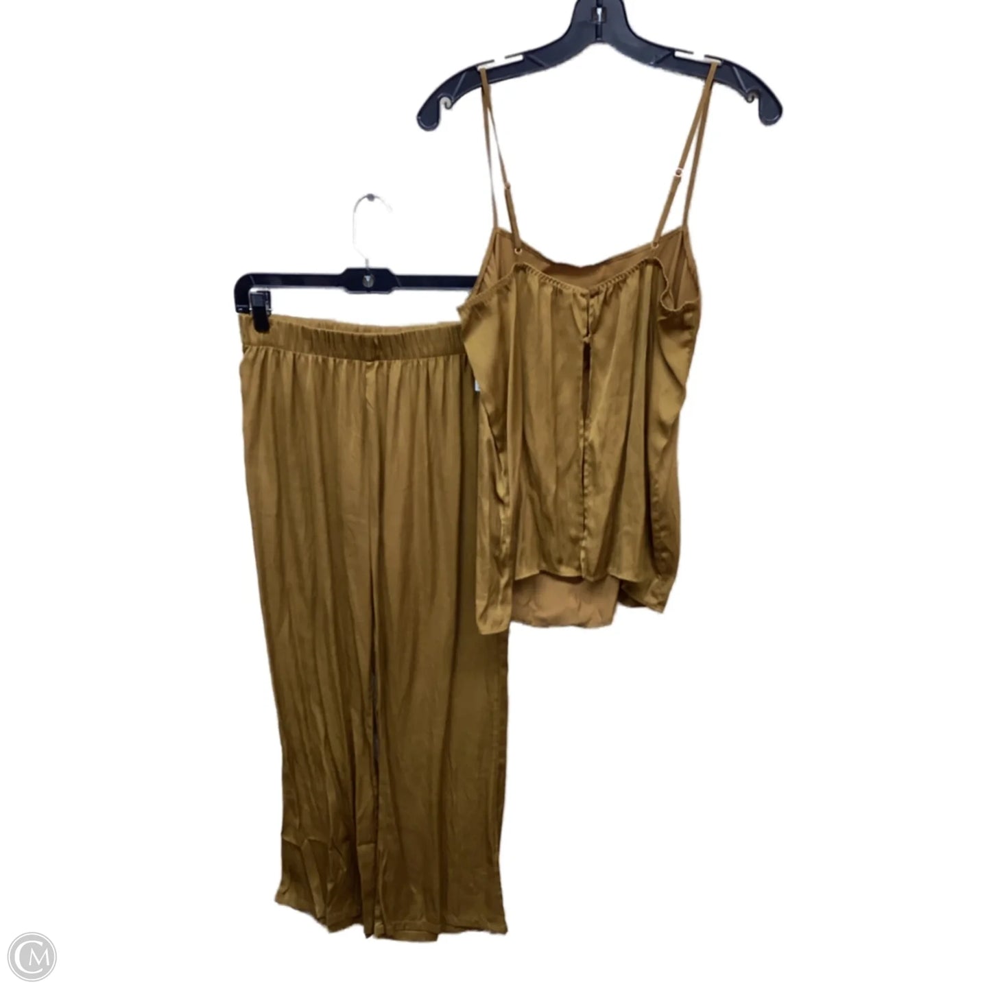 Pants Set 2pc By Open Edit In Gold, Size: S