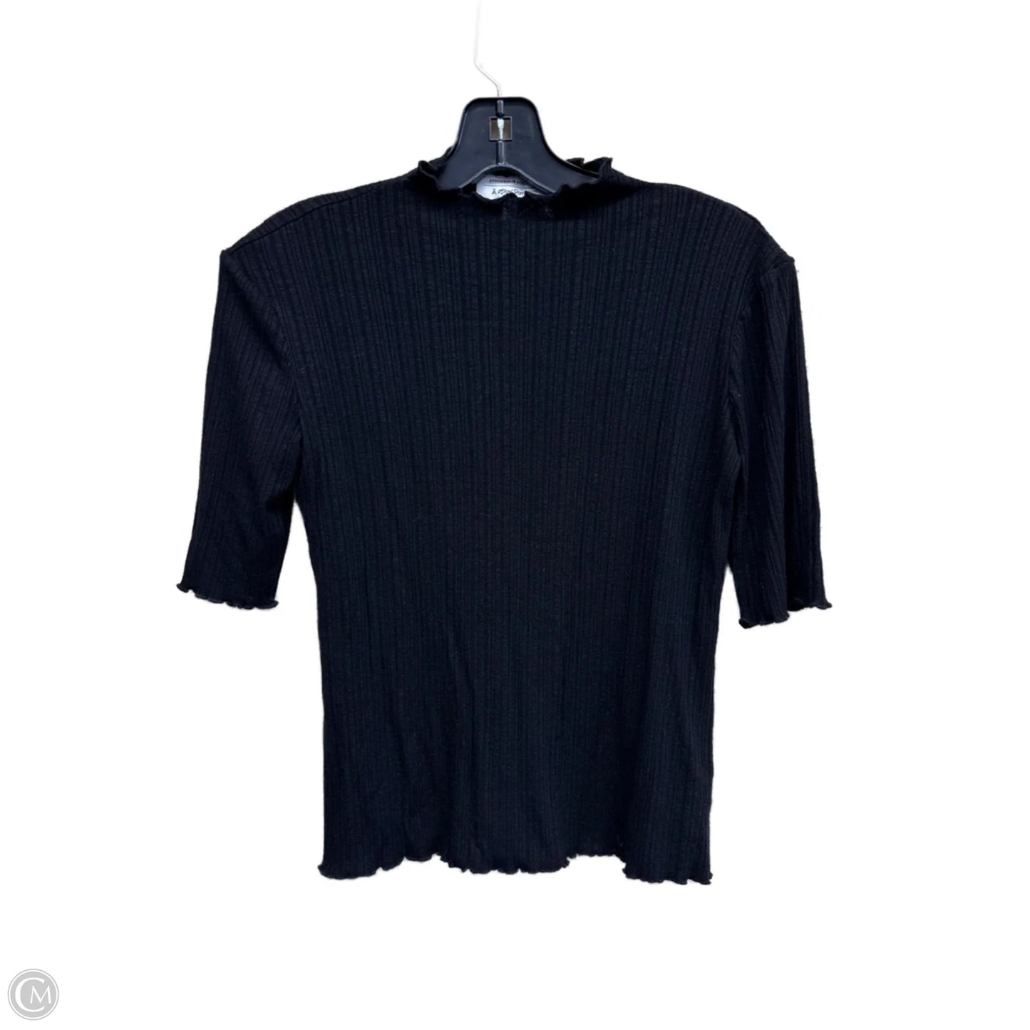 Top Short Sleeve By Clothes Mentor In Black, Size: S