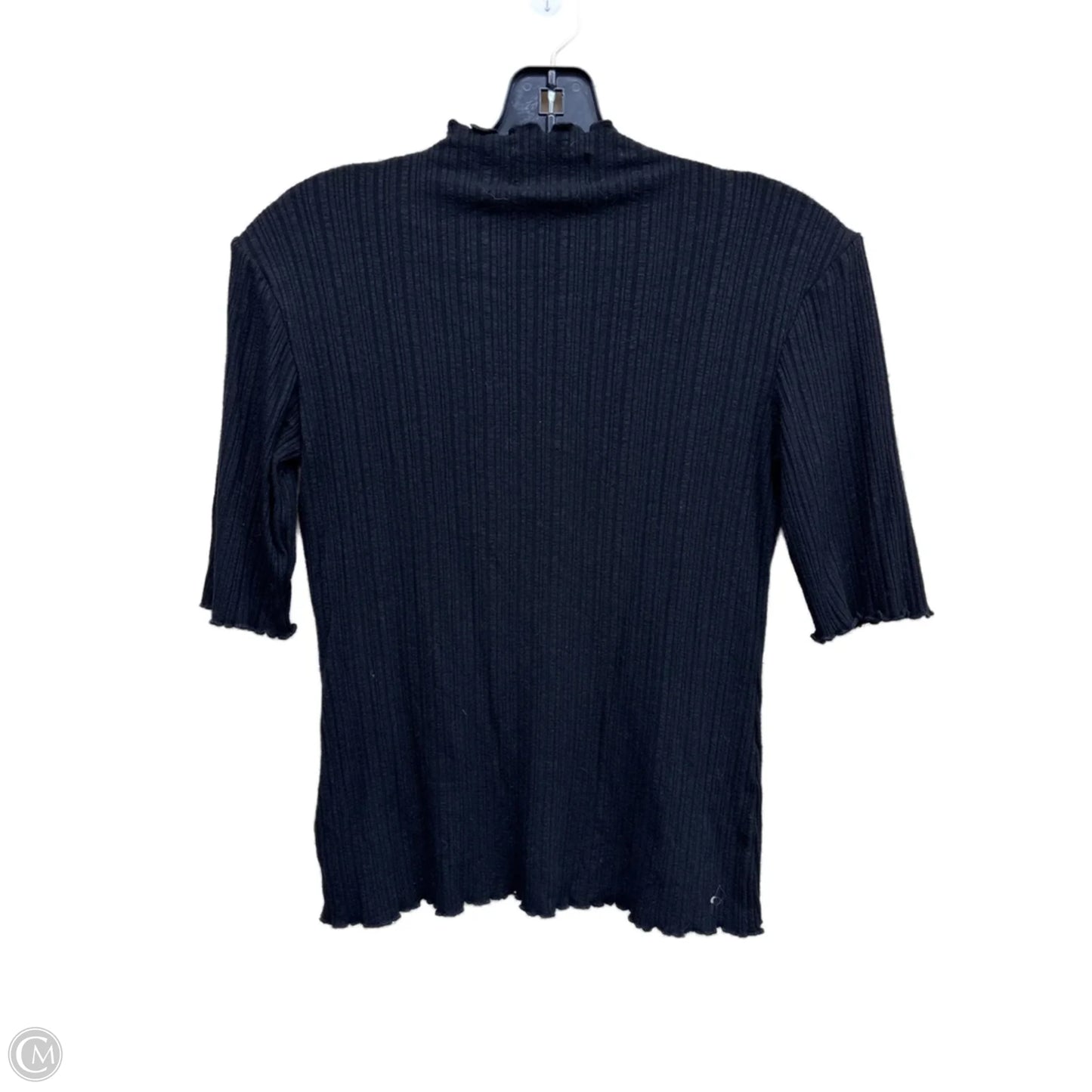 Top Short Sleeve By Clothes Mentor In Black, Size: S