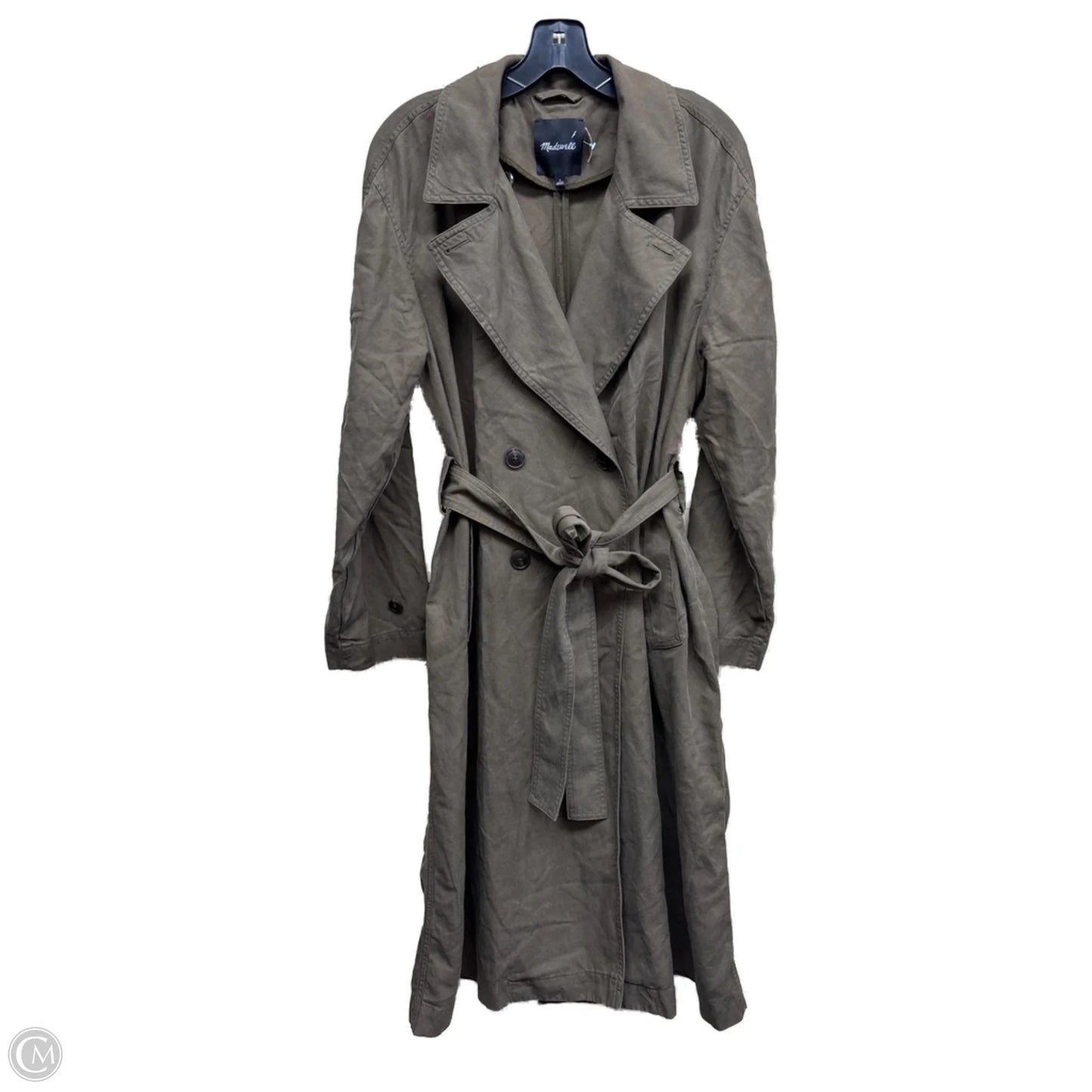 Coat Trench Coat By Madewell In Ombre Print, Size: L