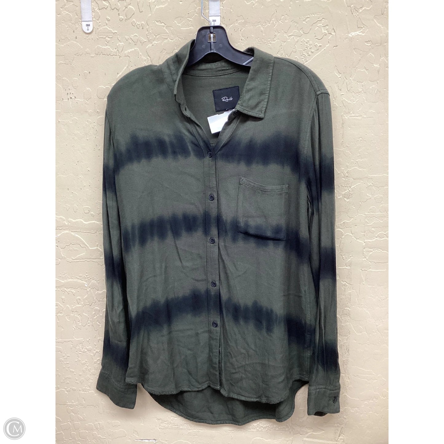 Top Long Sleeve By Rails In Green, Size: M