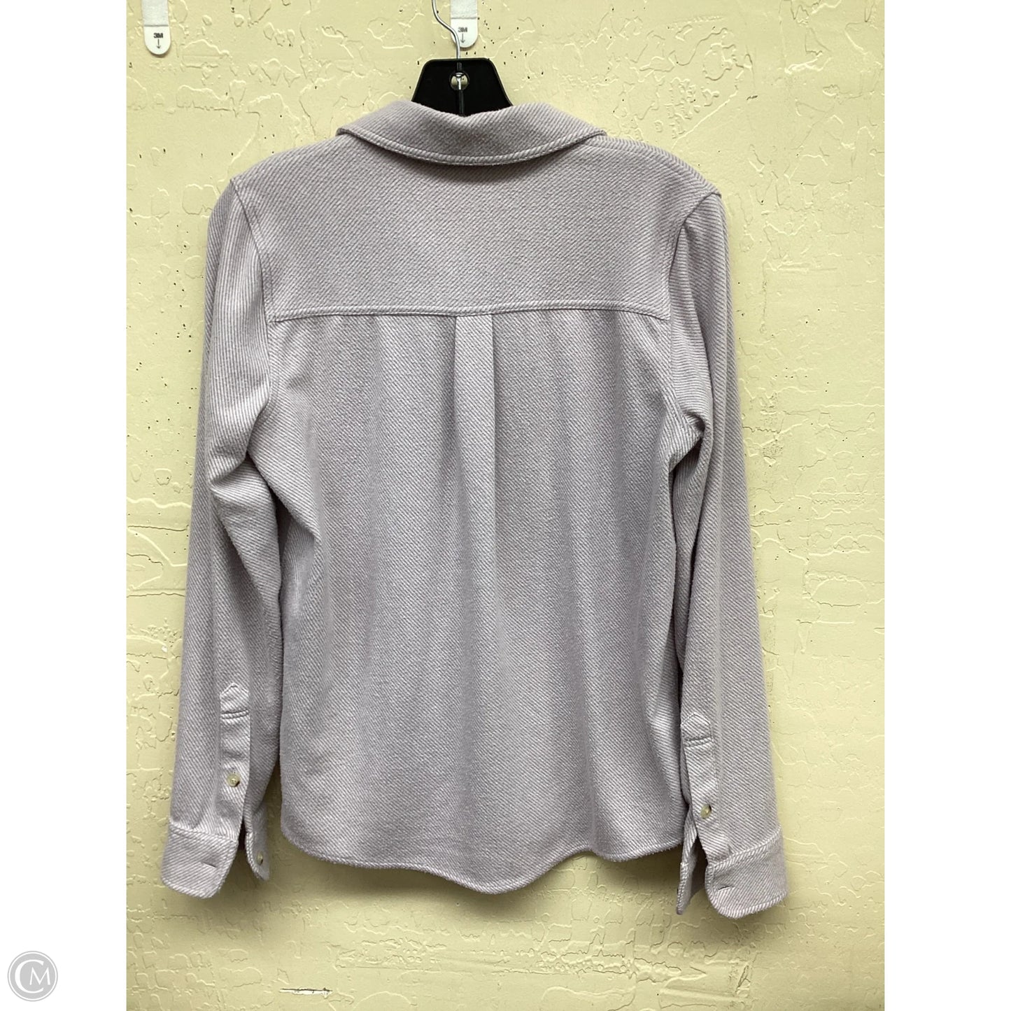 Top Long Sleeve By Faherty In Purple, Size: S
