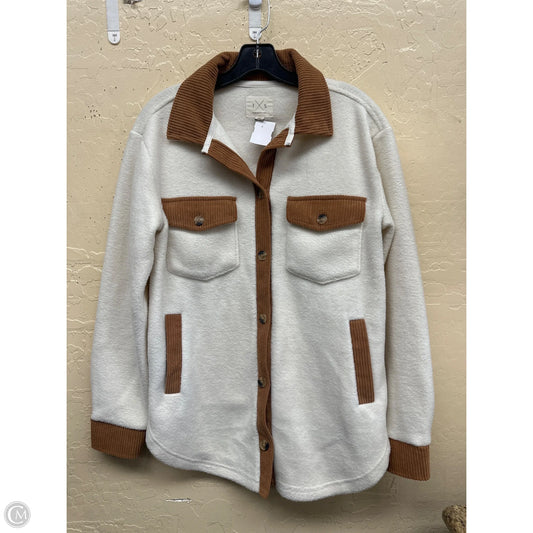 Jacket Faux Fur & Sherpa By Thread And Supply In White, Size: Xs