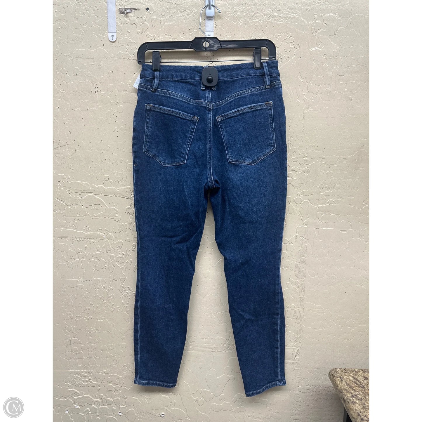 Jeans Skinny By Good American In Blue Denim, Size: 8