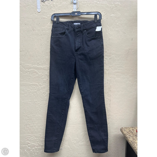 Jeans Skinny By Good American In Black Denim, Size: 6