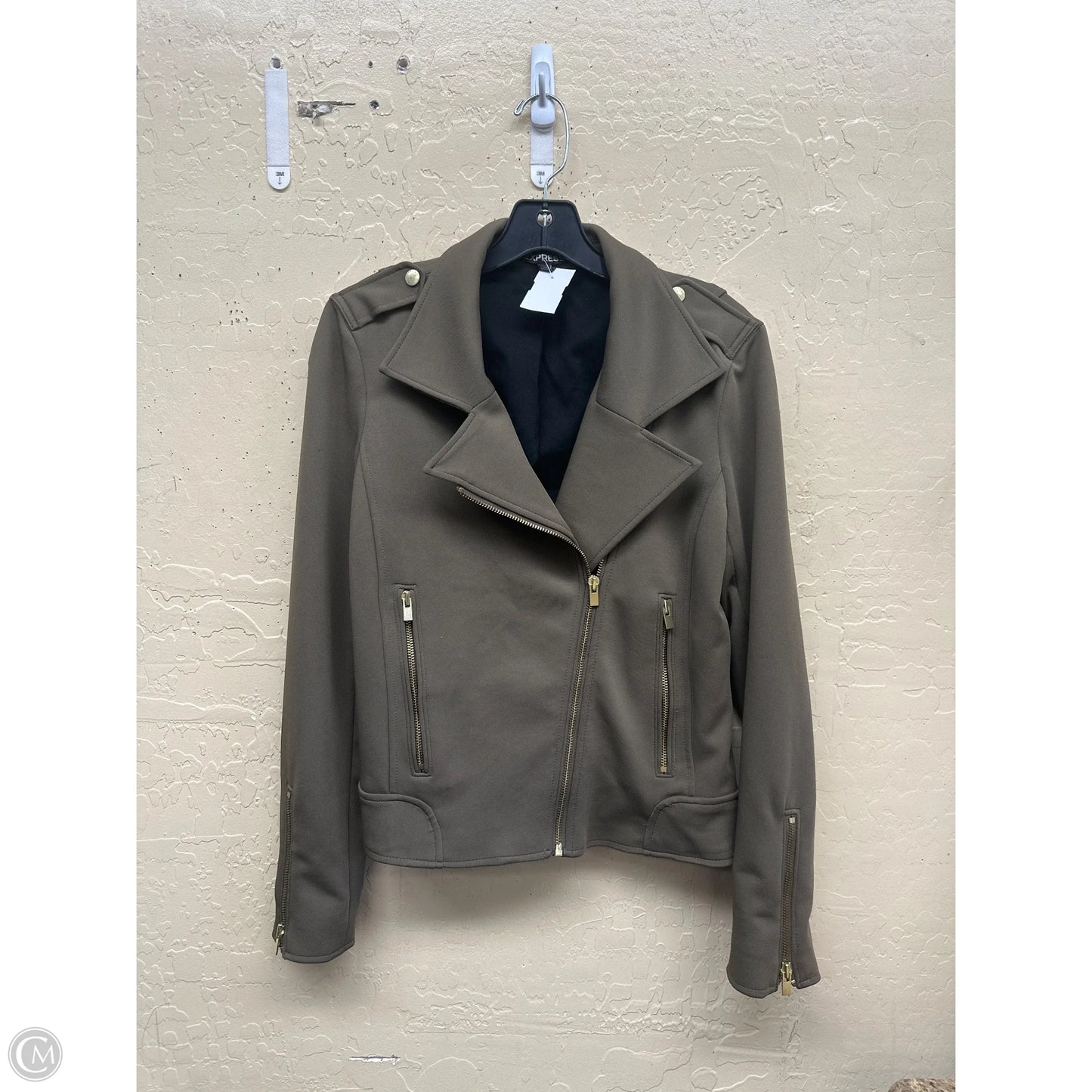Jacket Other By Express In Green, Size: M
