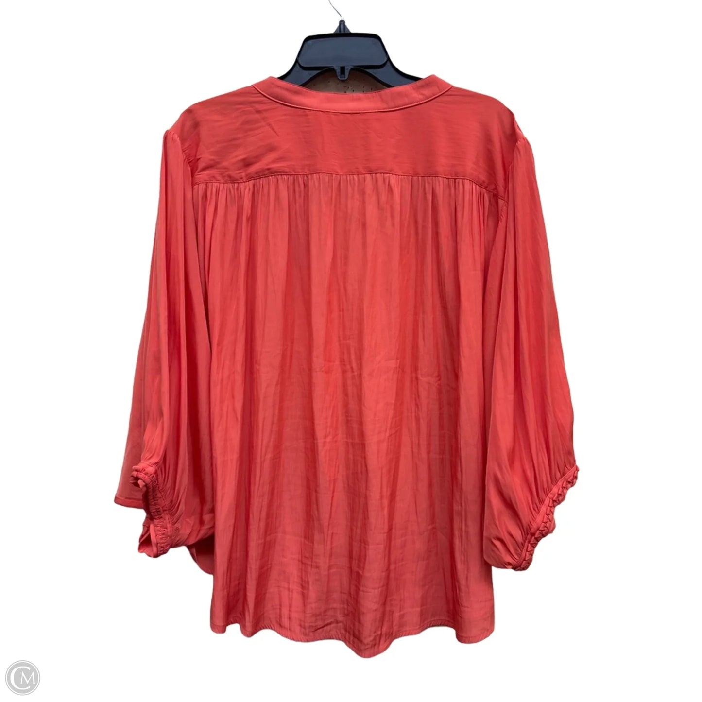 Top Long Sleeve By Chicos In Orange, Size: 2x
