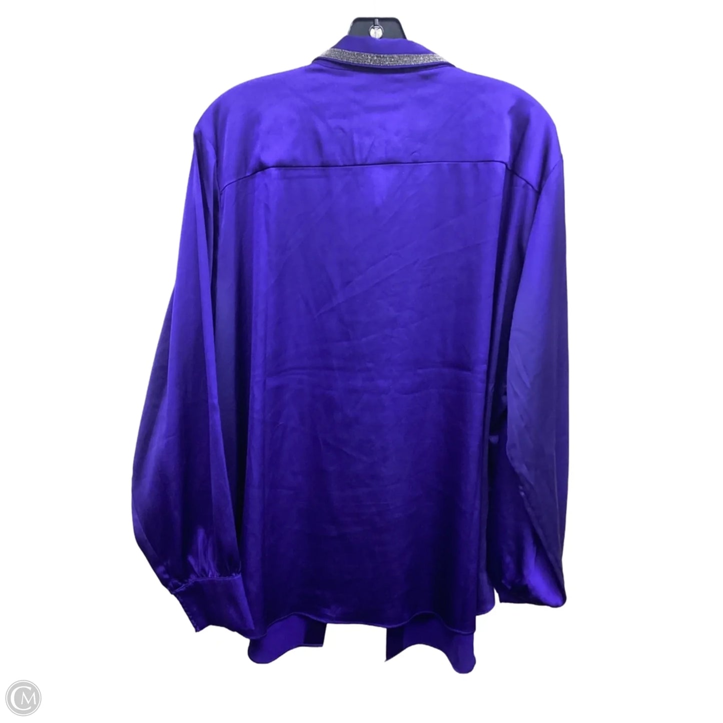 Top Long Sleeve By Chicos In Purple, Size: 2x