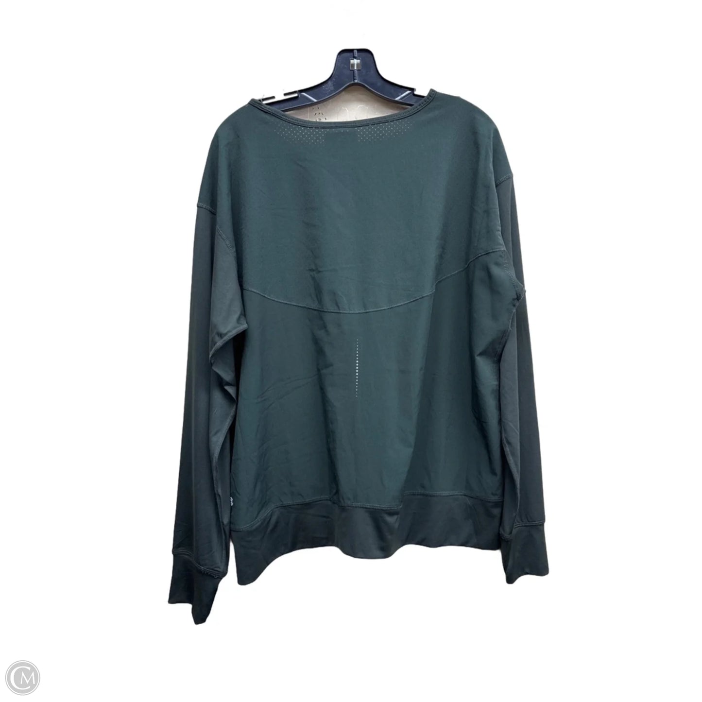 Athletic Top Long Sleeve Crewneck By Champion In Green, Size: Xxl