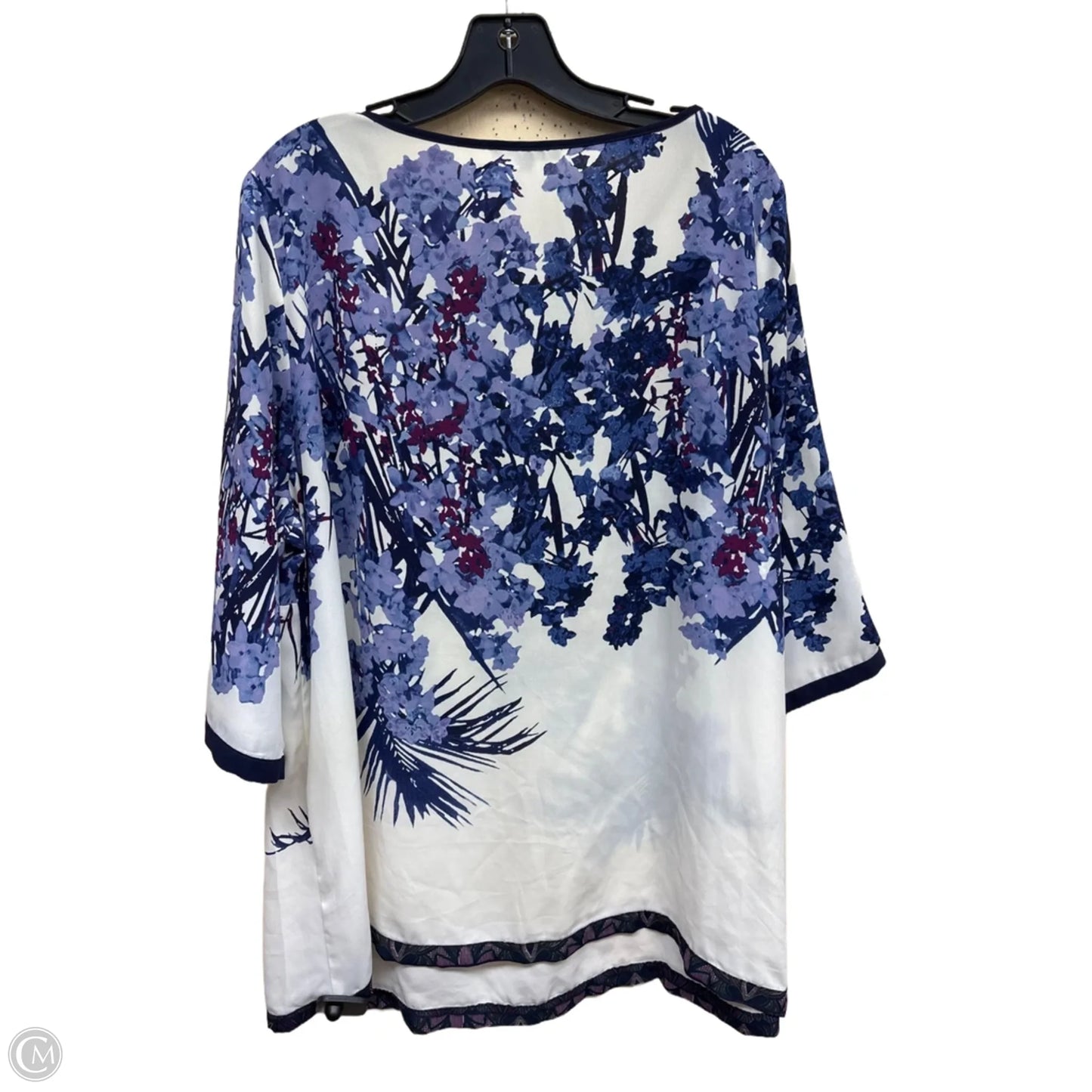 Top Long Sleeve By Adrianna Papell In Multi-colored, Size: 2x