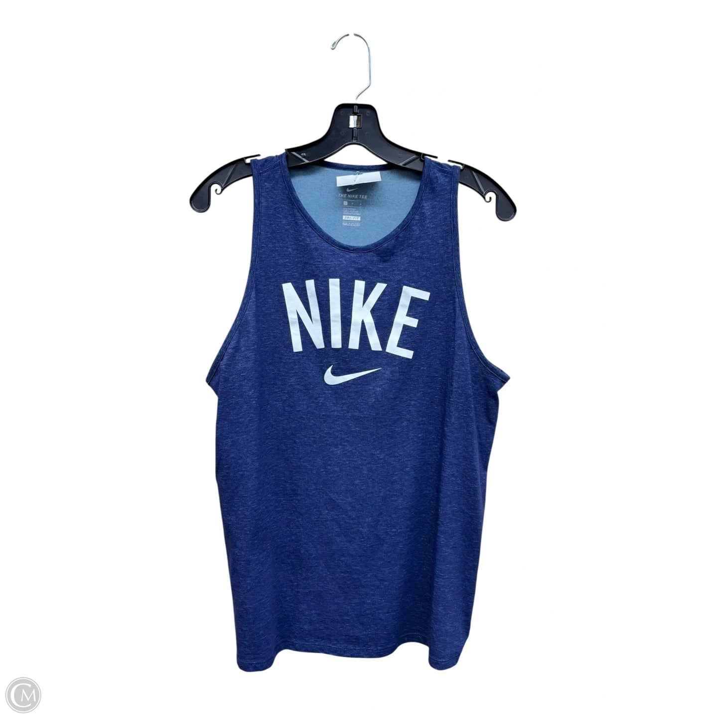 Athletic Tank Top By Nike In Blue, Size: L