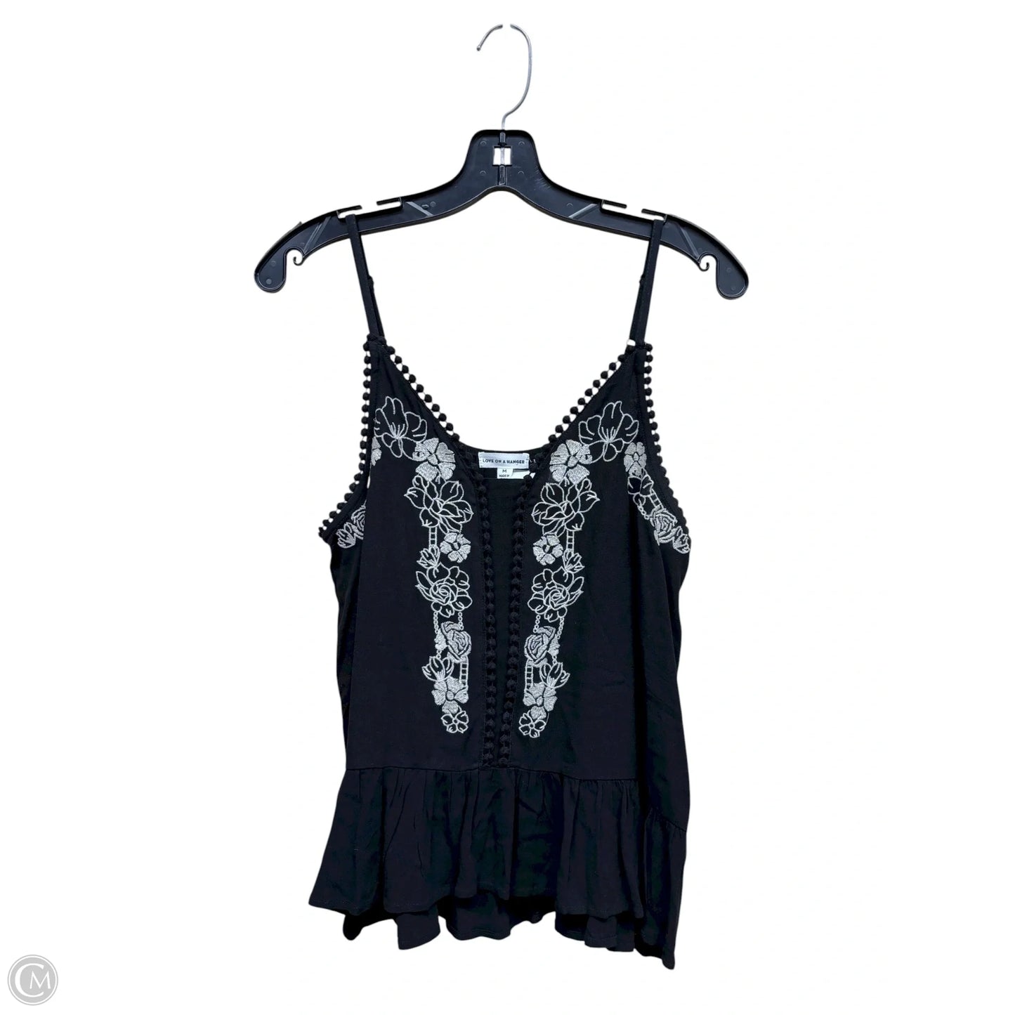 Top Sleeveless By Love On A Hanger In Black, Size: M