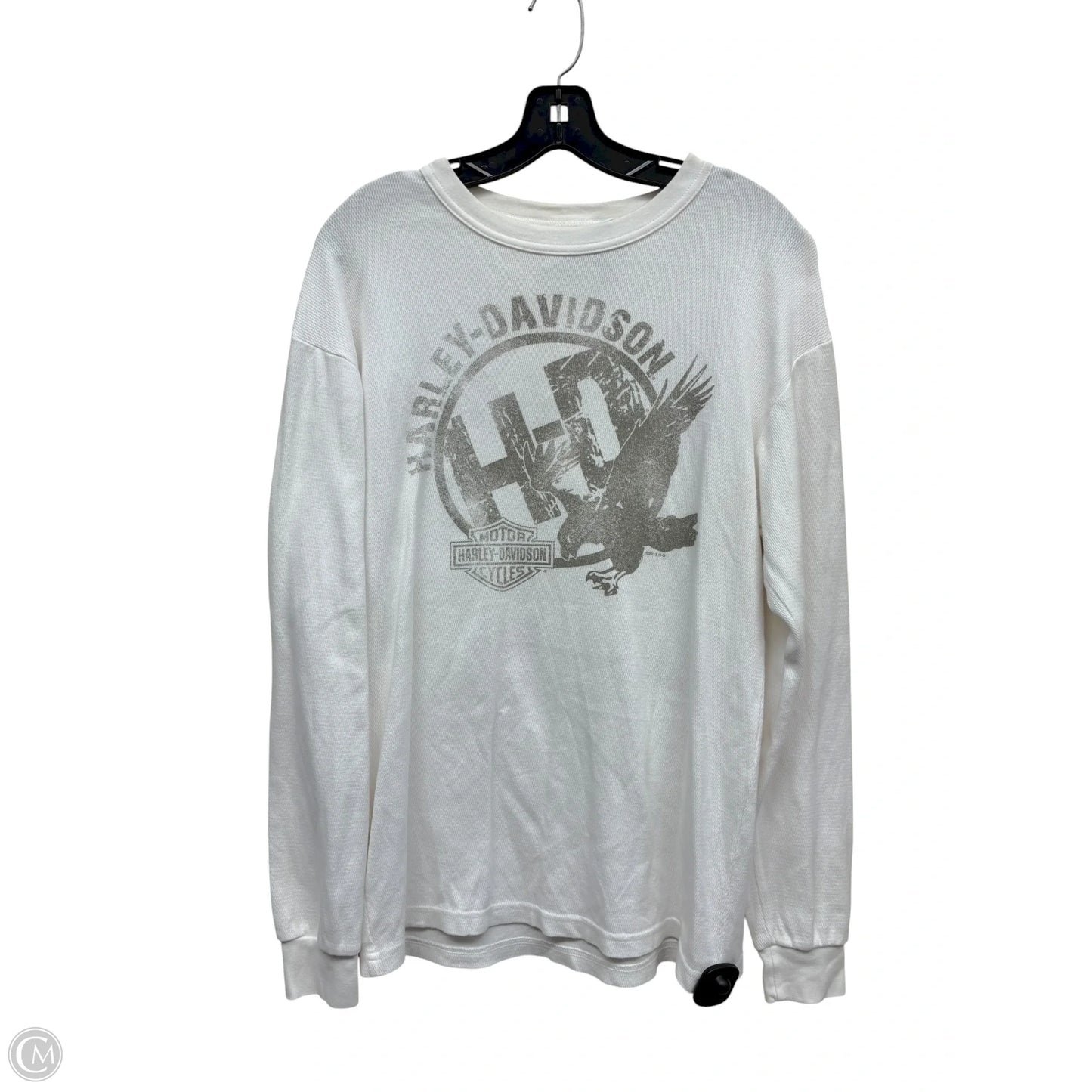 Top Long Sleeve By Harley Davidson In White