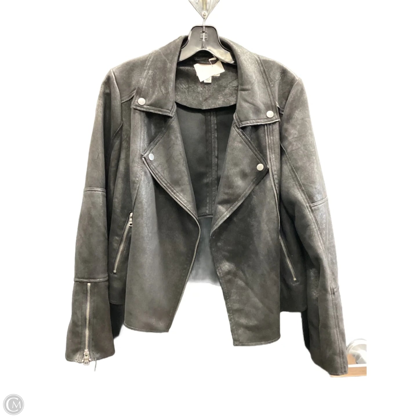 Jacket Moto By Evereve In Brown, Size: M