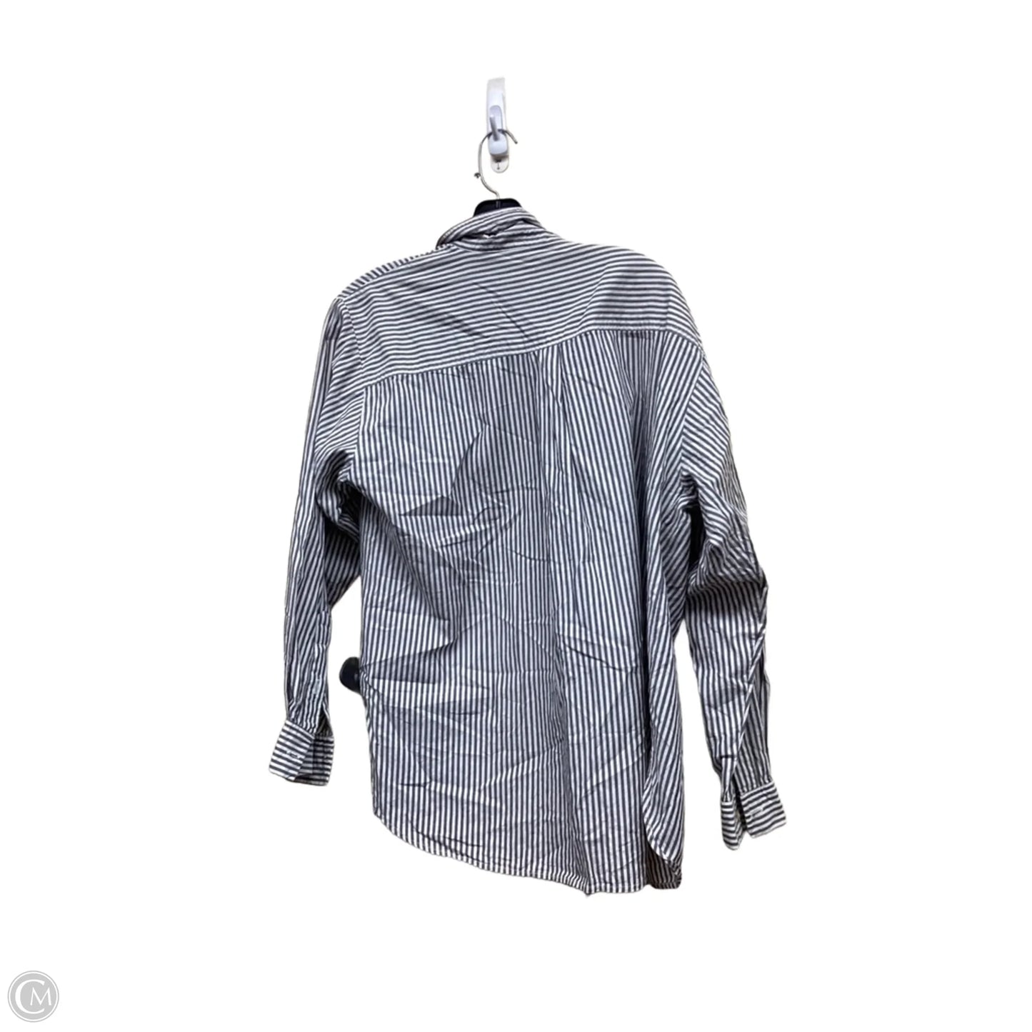 Top Long Sleeve By Loft In Striped Pattern, Size: L