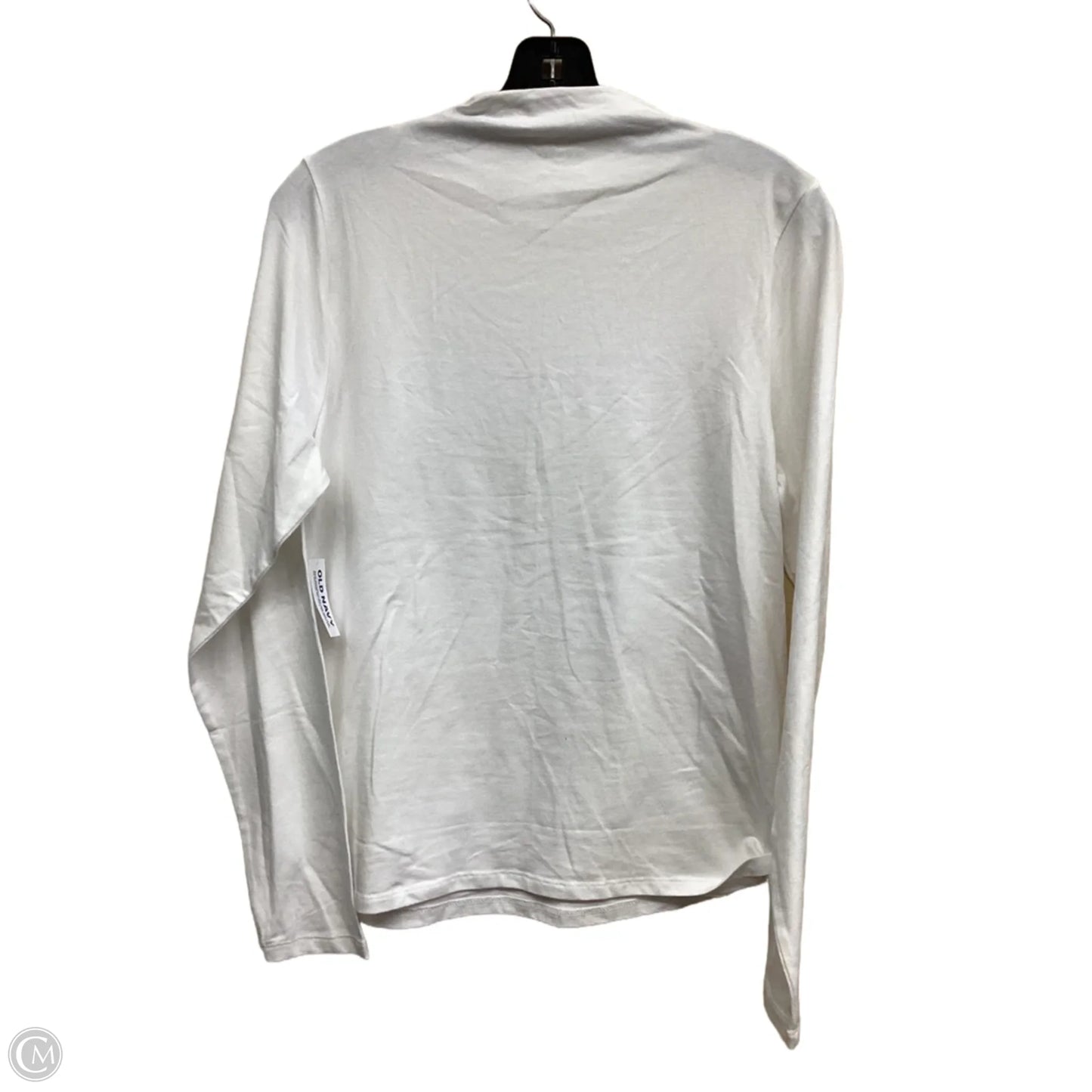 Top Long Sleeve By Old Navy In White, Size: L