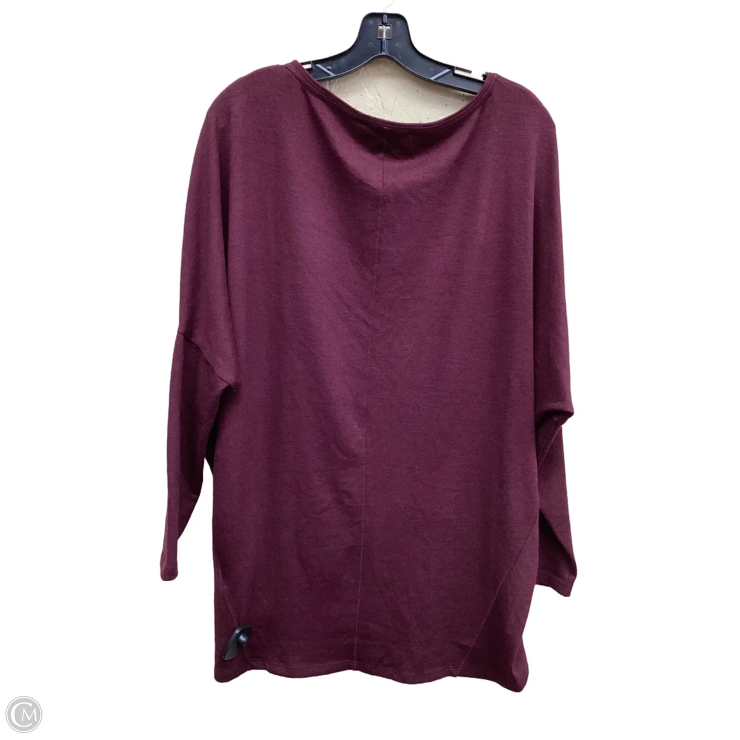 Top Long Sleeve By White House Black Market In Maroon, Size: M