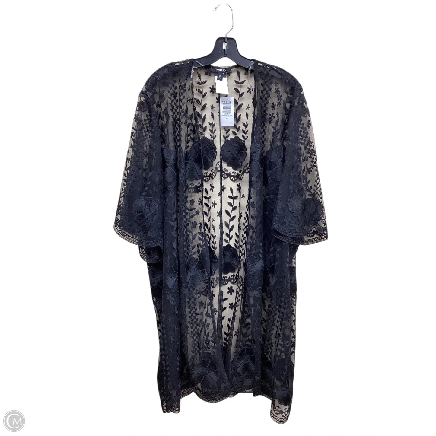 Sweater Cardigan By Torrid In Black, Size: 3x