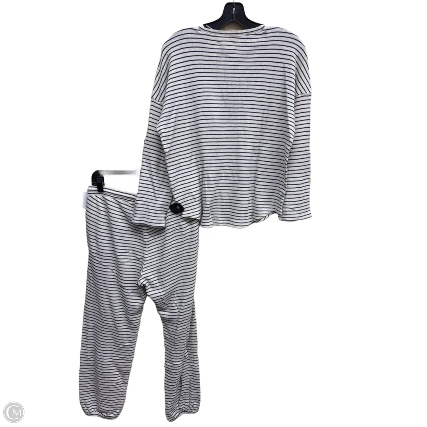 Pants Set 2pc By Madewell In Striped Pattern, Size: M