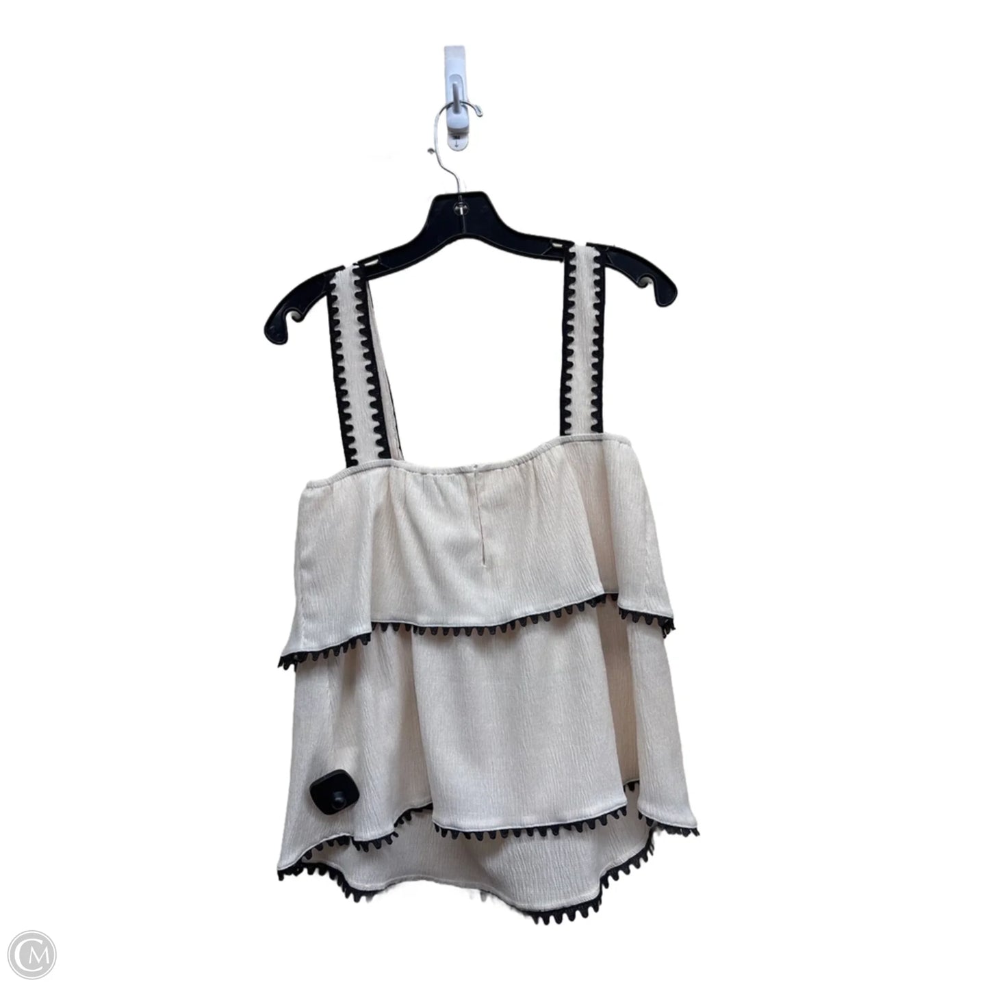 Top Sleeveless By Anthropologie In Cream, Size: M