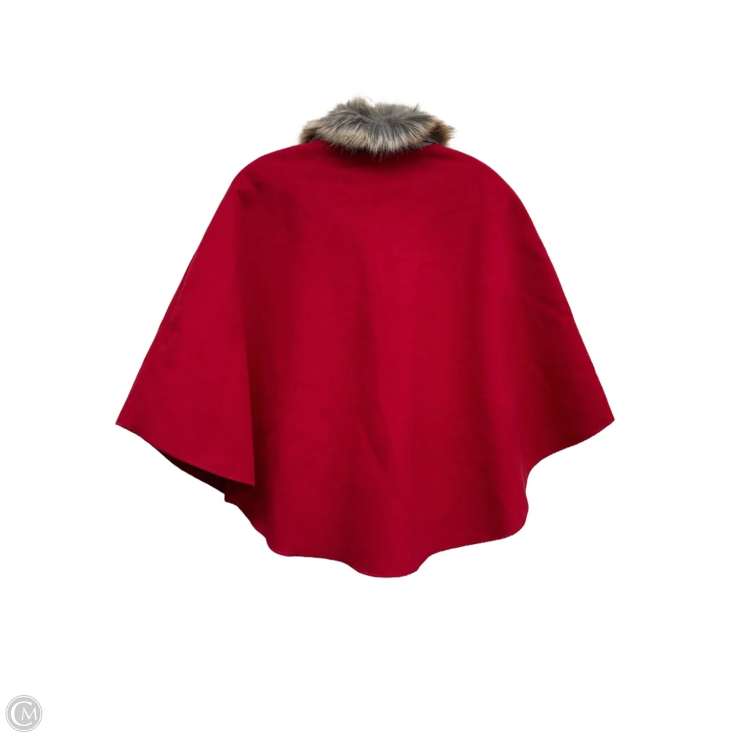 Poncho By Clothes Mentor In Red, Size: Osfm