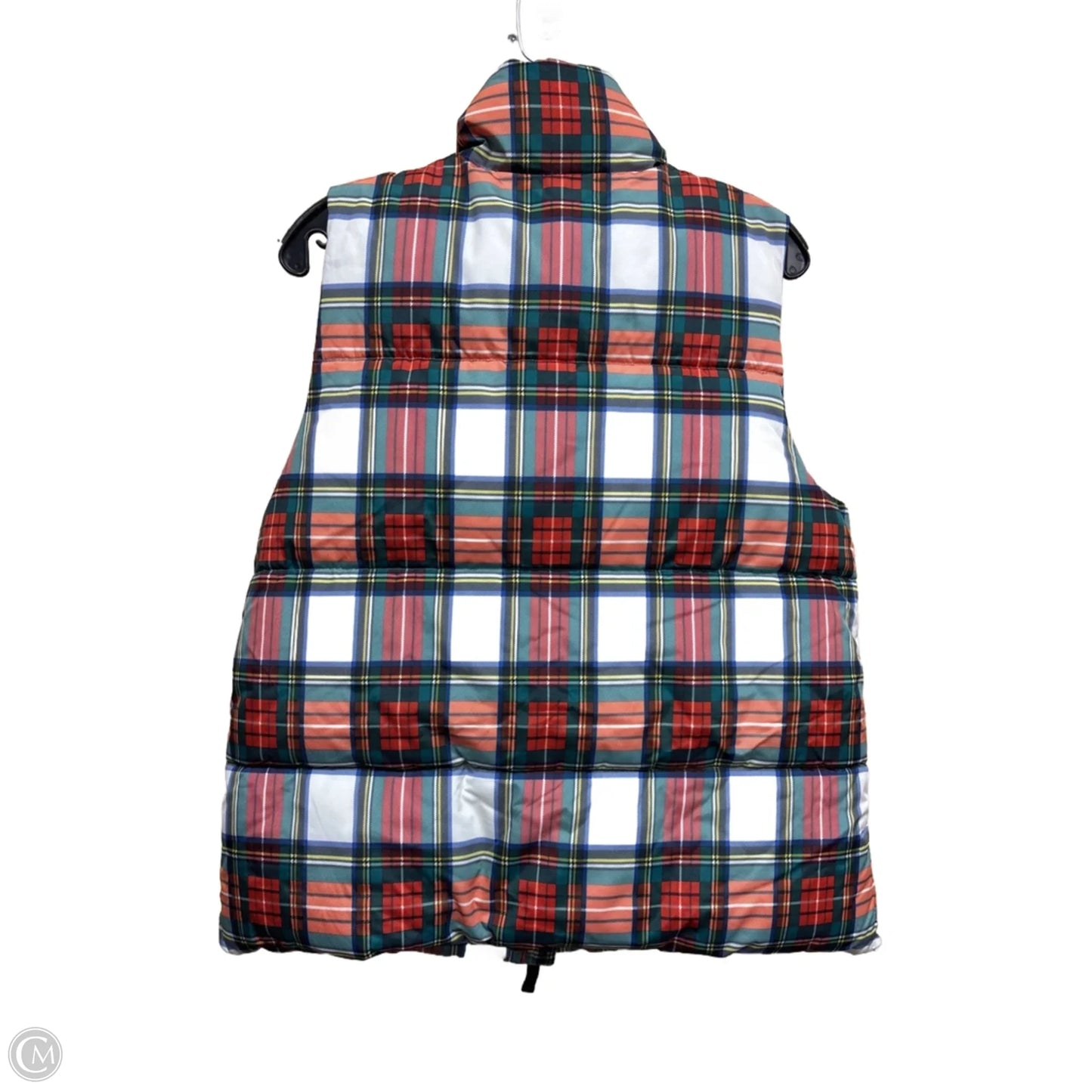 Vest Puffer & Quilted By J. Crew In Plaid Pattern, Size: S