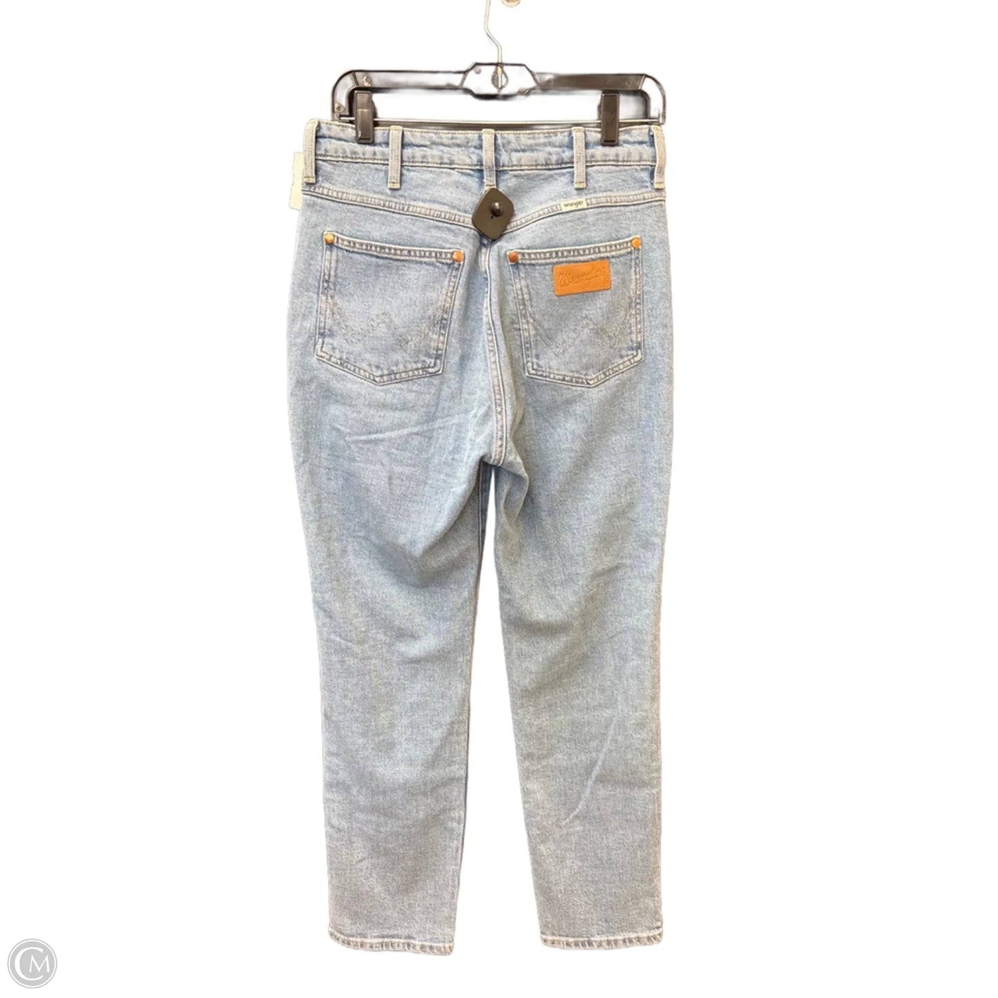 Jeans Straight By Wrangler In Blue Denim, Size: 4