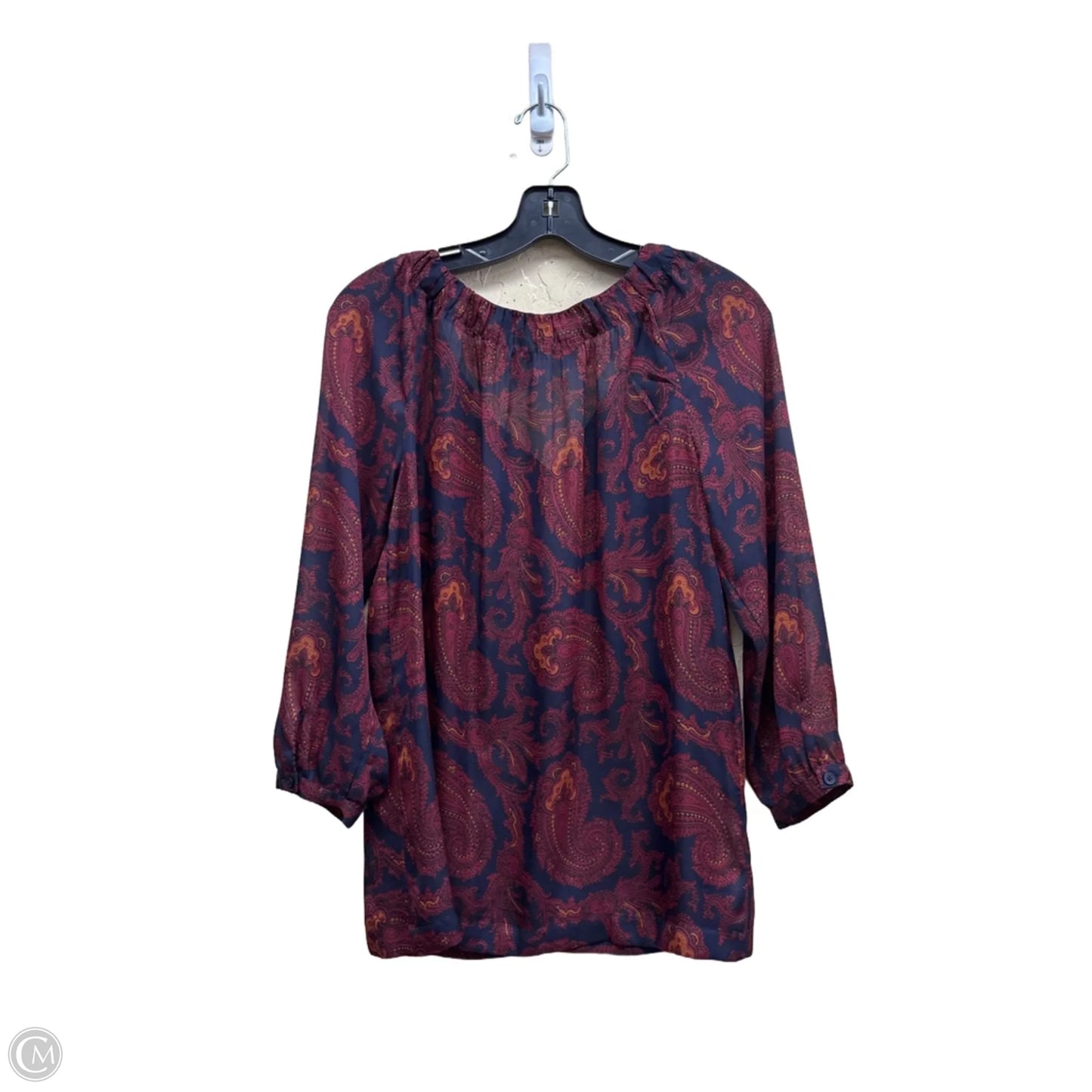Top Long Sleeve By Loft In Multi-colored, Size: Xs