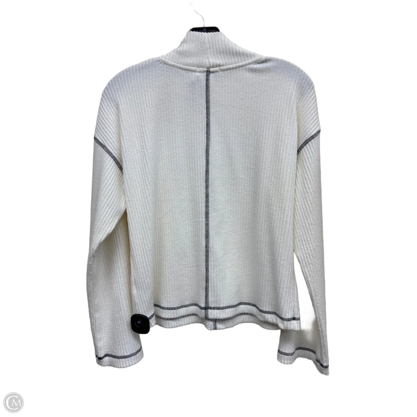 Top Long Sleeve By Evereve In White, Size: Xs