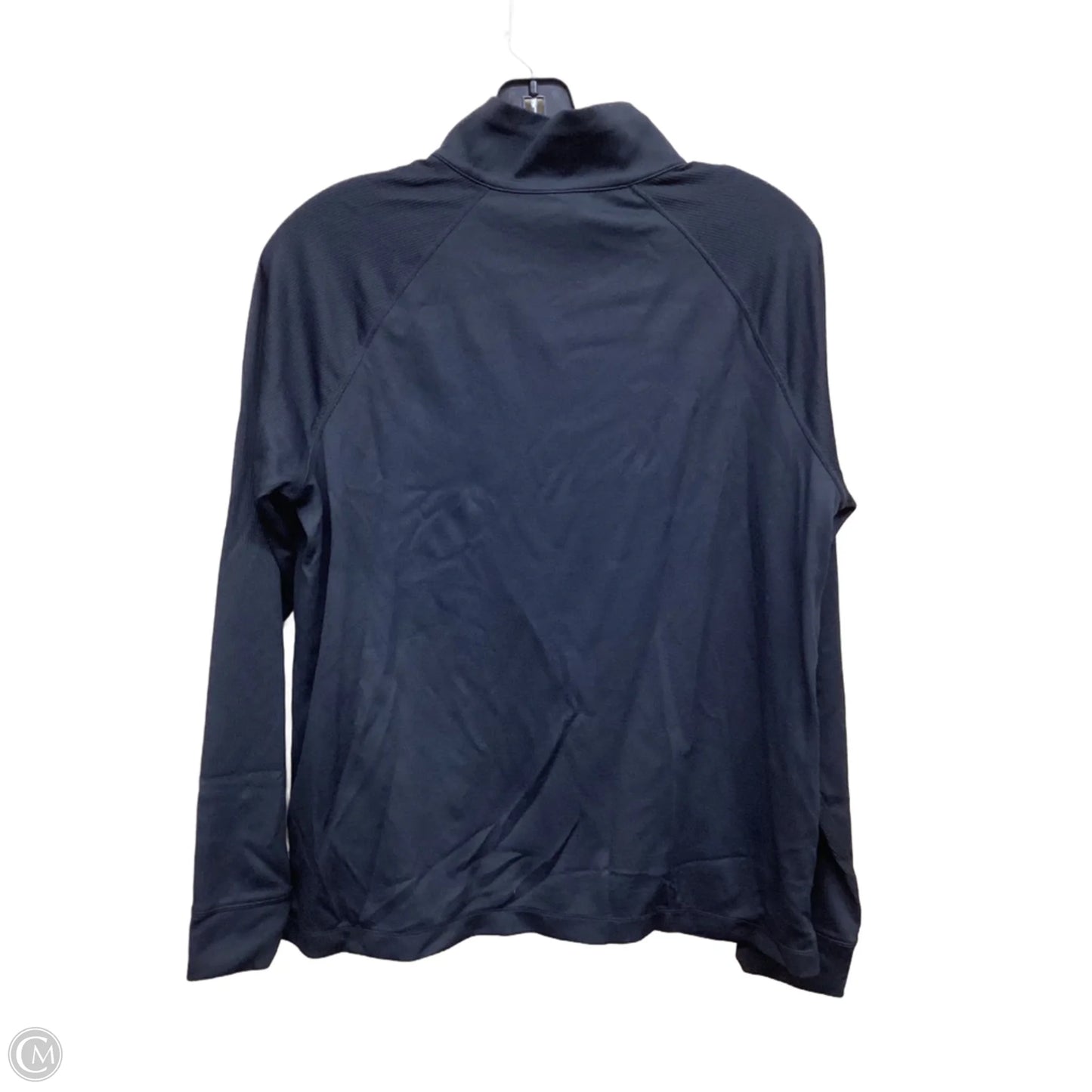 Athletic Top Long Sleeve Collar By Mondetta In Black, Size: L