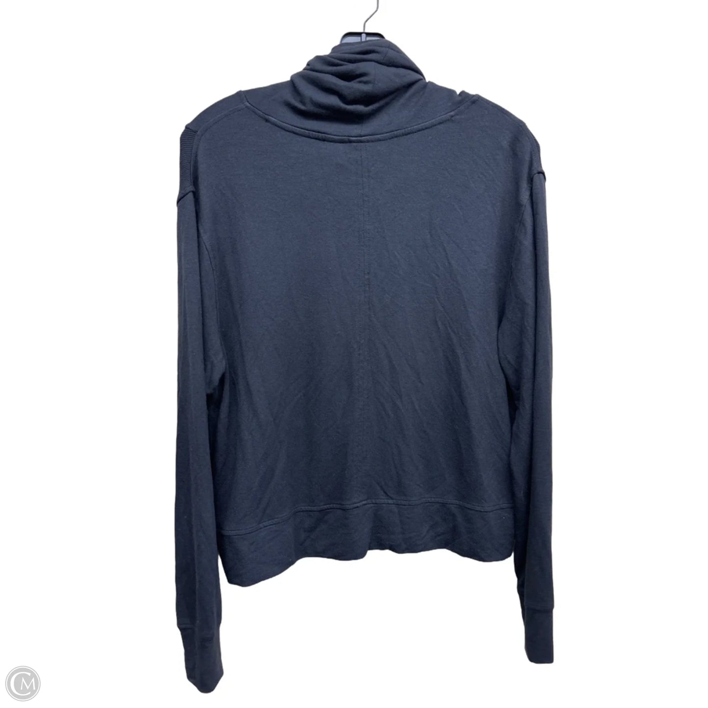 Athletic Top Long Sleeve Collar By Athleta In Black, Size: S