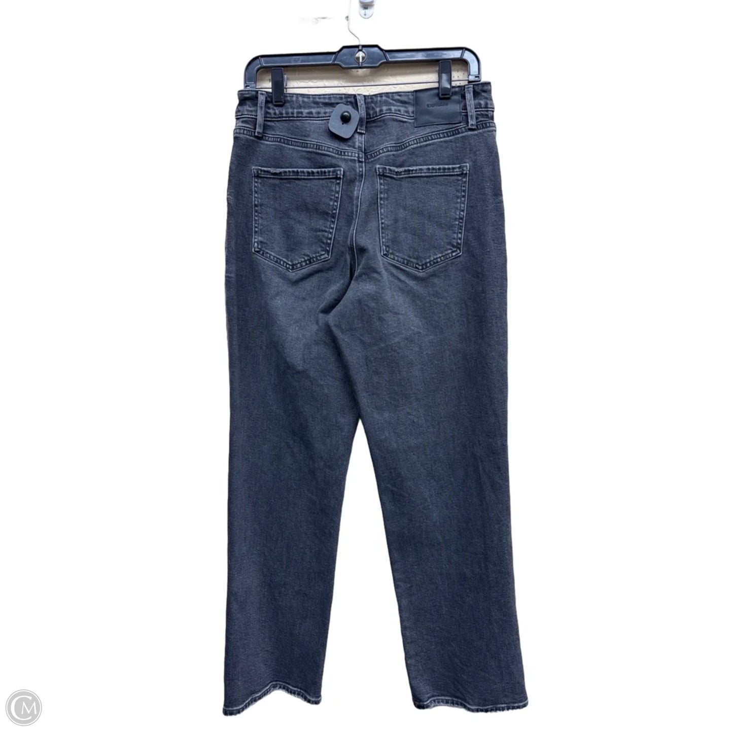 Jeans Straight By Express In Black Denim, Size: 8