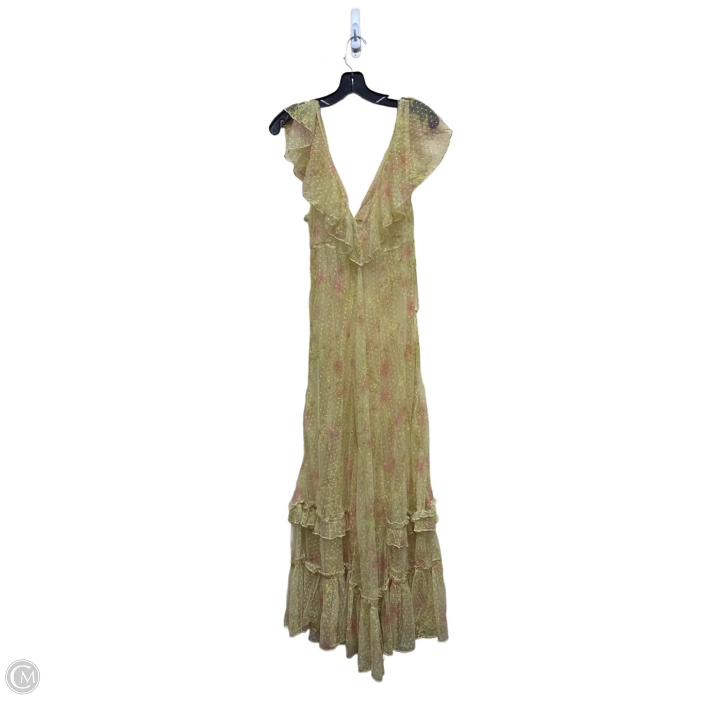 Dress Casual Maxi By Free People In Yellow, Size: S