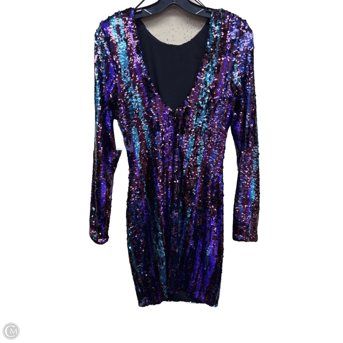 Dress Party Short By Dress The Population In Purple, Size: M