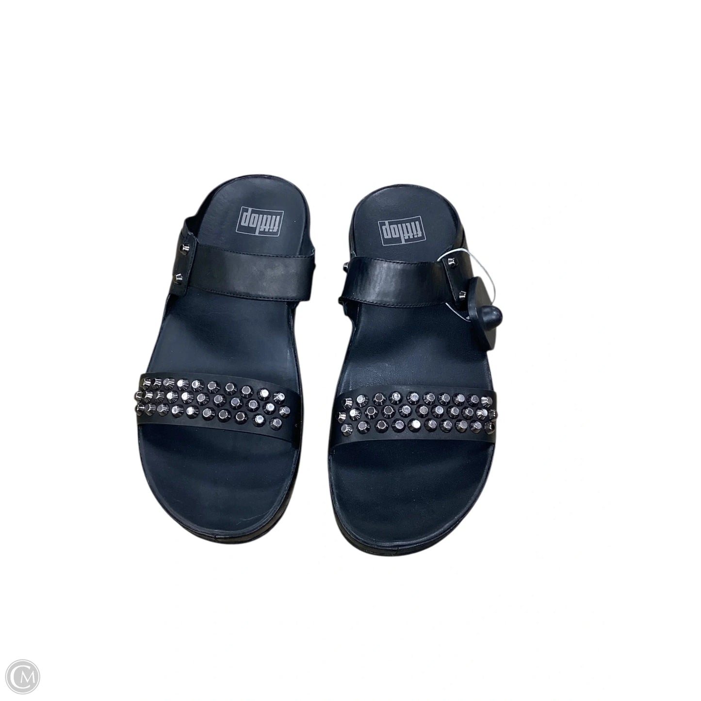 Sandals Flats By Fitflop In Black, Size: 9