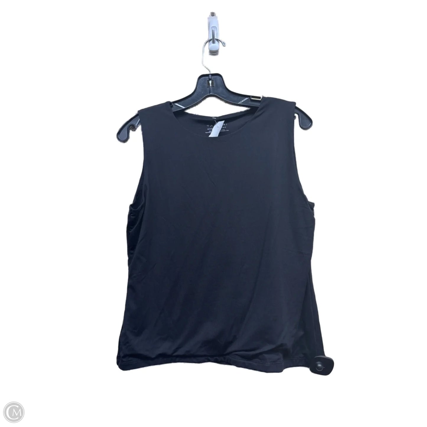 Top Sleeveless By Tahari By Arthur Levine In Black, Size: L