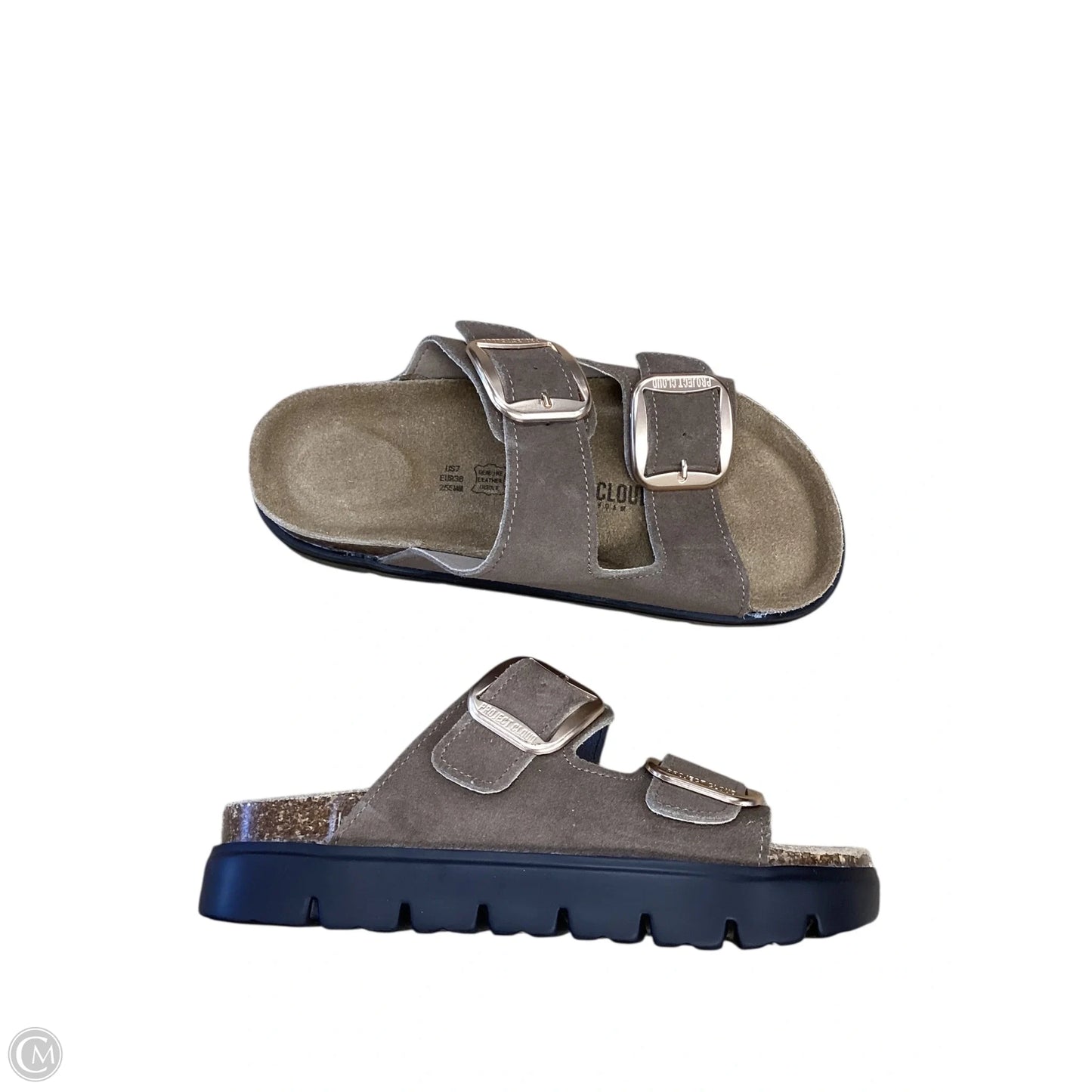 Sandals Flats By Clothes Mentor In Brown, Size: 7