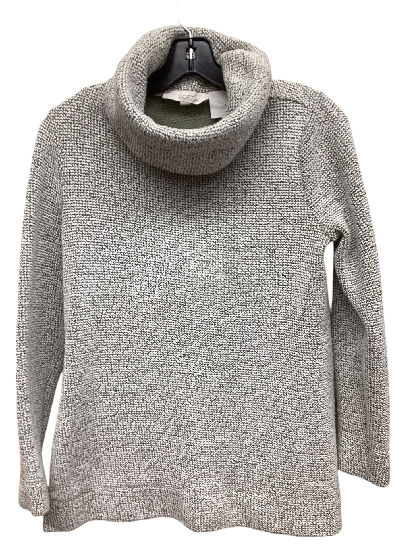 Sweater By Loft In Green & White, Size: S