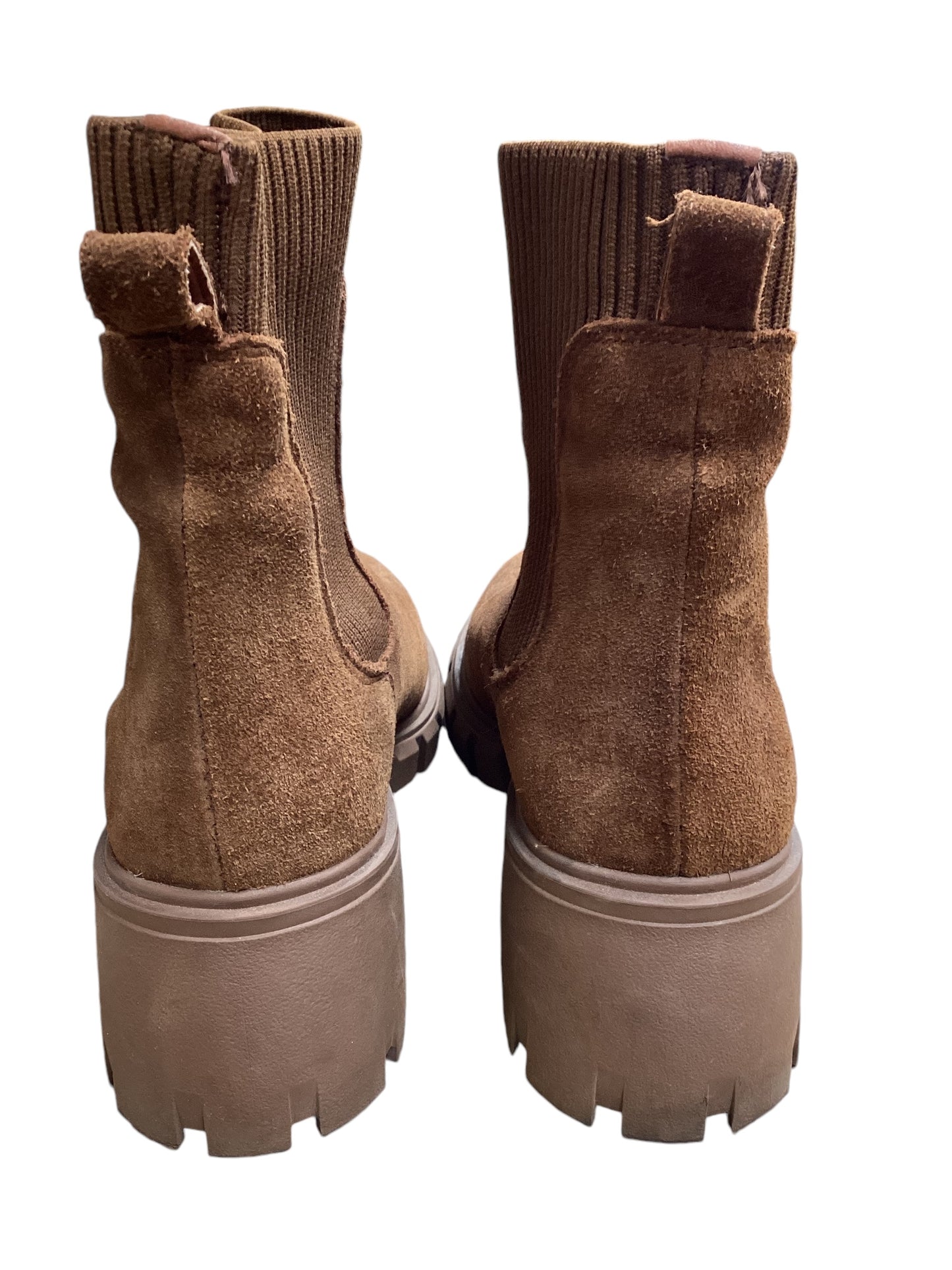 Boots Ankle Heels By Steve Madden In Brown, Size: 9.5