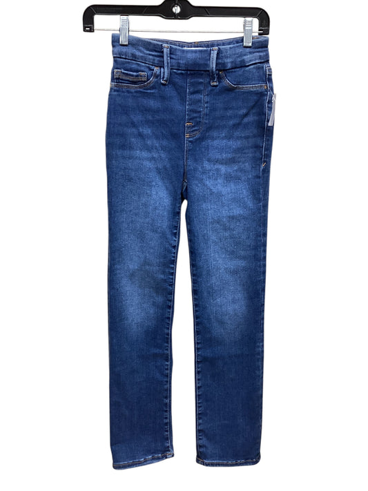 Jeans Skinny By Good American In Blue Denim, Size: 0