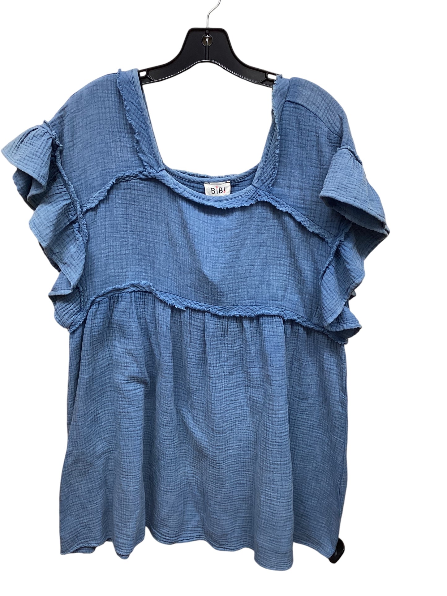 Dress Casual Short By Bibi In Blue, Size: Xl