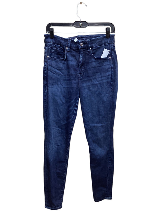 Jeans Skinny By Good American In Blue Denim, Size: 10