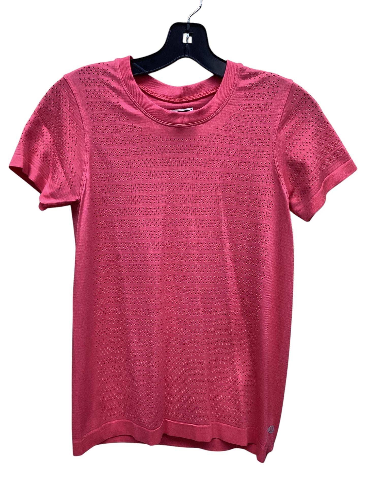 Athletic Top Short Sleeve By Lululemon In Pink