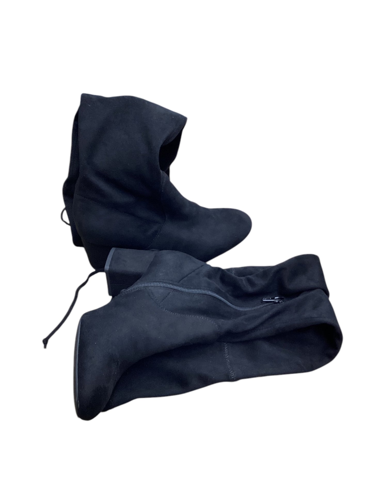 Boots Knee Heels By Kelly And Katie In Black, Size: 8