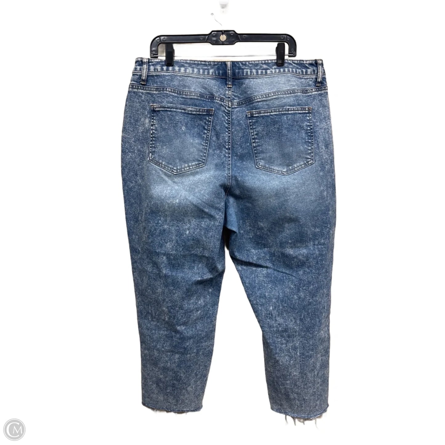 Jeans Straight By Clothes Mentor In Blue Denim, Size: 14