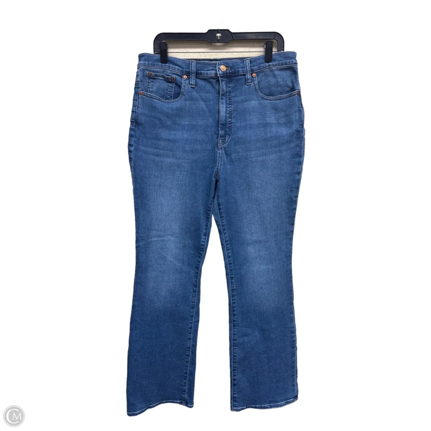 Jeans Flared By Madewell In Blue Denim, Size: 14