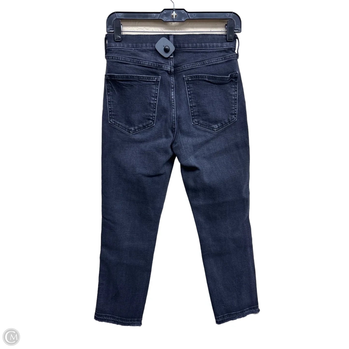 Jeans Straight By Gap In Black Denim, Size: 2p